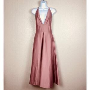 BHLDN‎ Anthropologie Dress Womens 0 Shelby Blush Bridesmaid Formal Party Chic